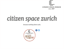 Tablet Screenshot of citizen-space.ch